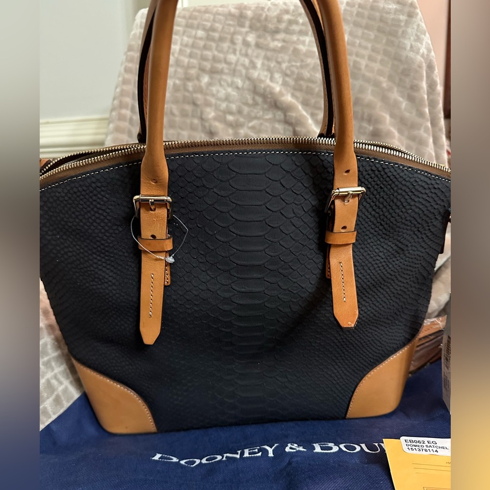 Dooney & Bourke Claremont Python Domed Satchel